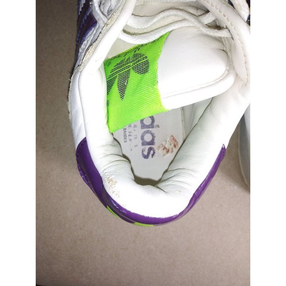 Adidas Women's Decade Low White/Purple/Green Size 7.5 - Picture 5 of 5